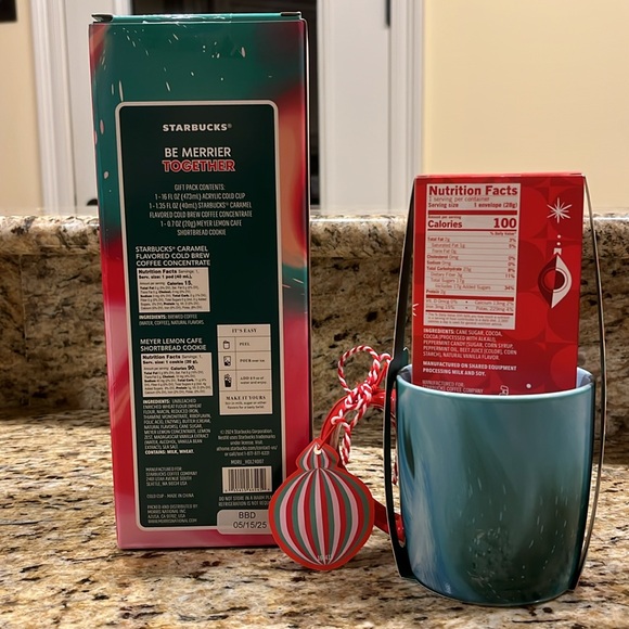 Starbucks Coffee Mug, Tumbler, Cold Brew, Shortbread Cookie Peppermint Cocoa Set - Picture 4 of 11